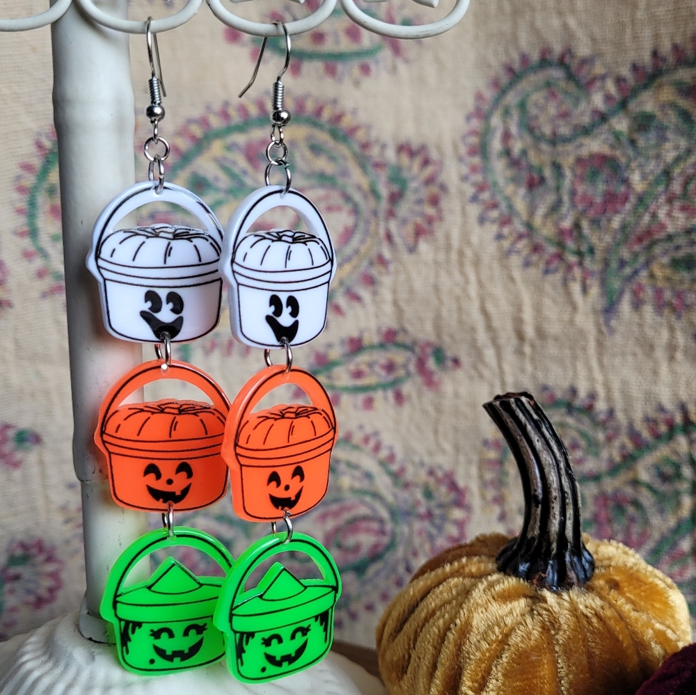 Nostalgic McDonald's Halloween Bucket Earrings